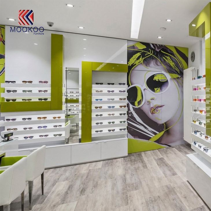 Sunglass Display Cabinet Wall Mount Glass Showcase Design