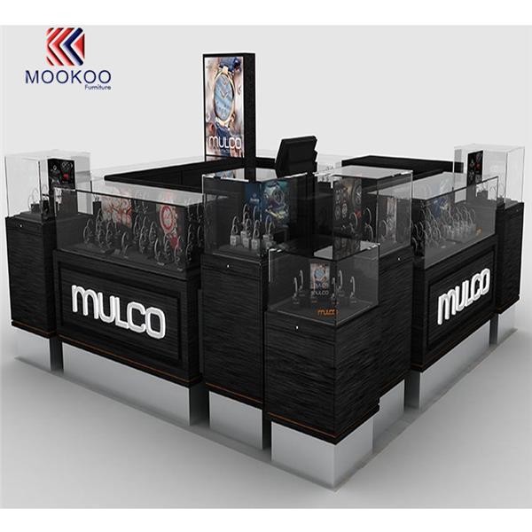 Czarny kolor zegarek kiosk handel detaliczny