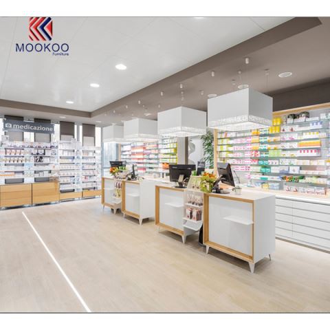 Wysokiej jakości detaliczna prezentacja sklepu Farmacia